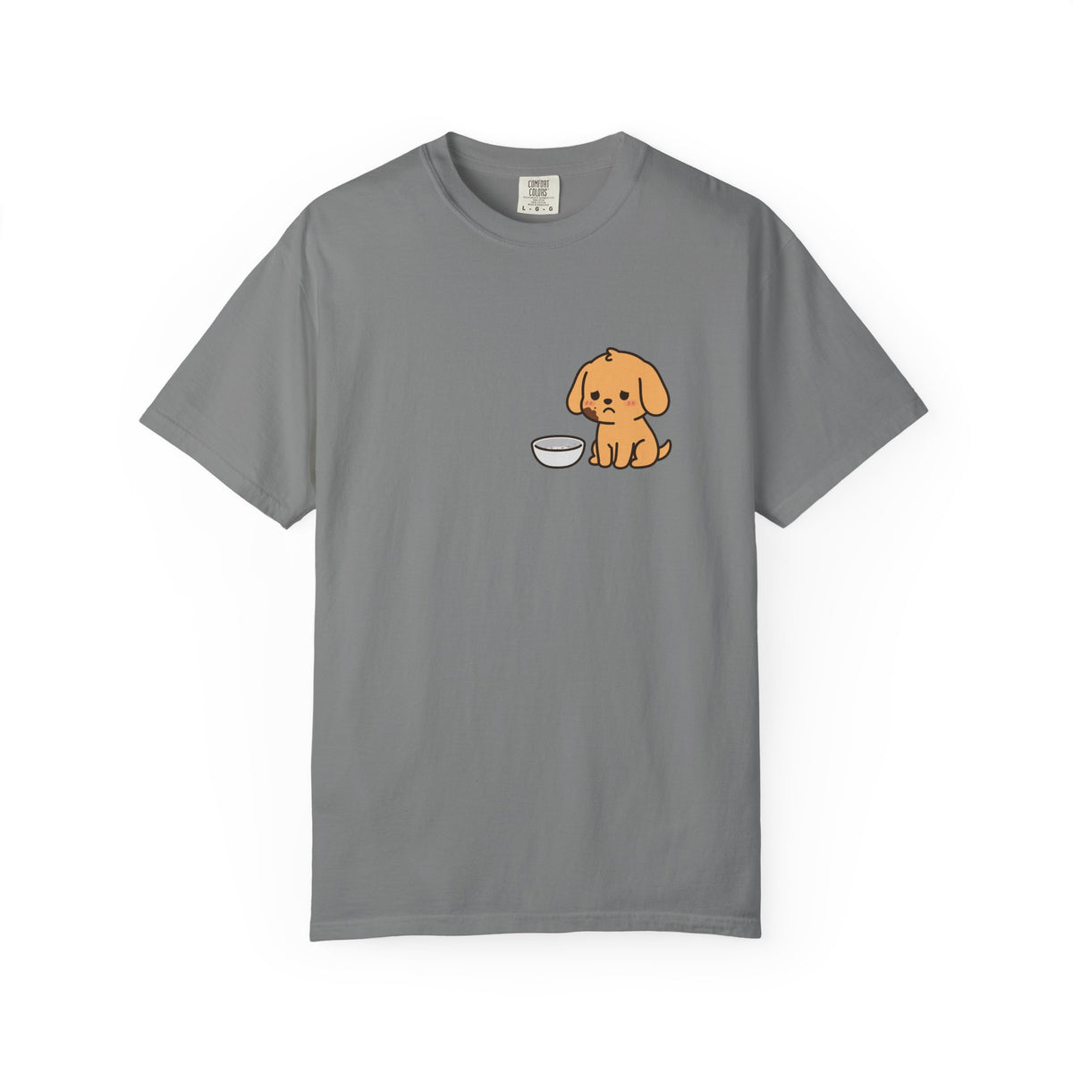 I Ate the Whole Bowl Golden Retriever Pocket Tee | Funny Halloween Dog Shirt