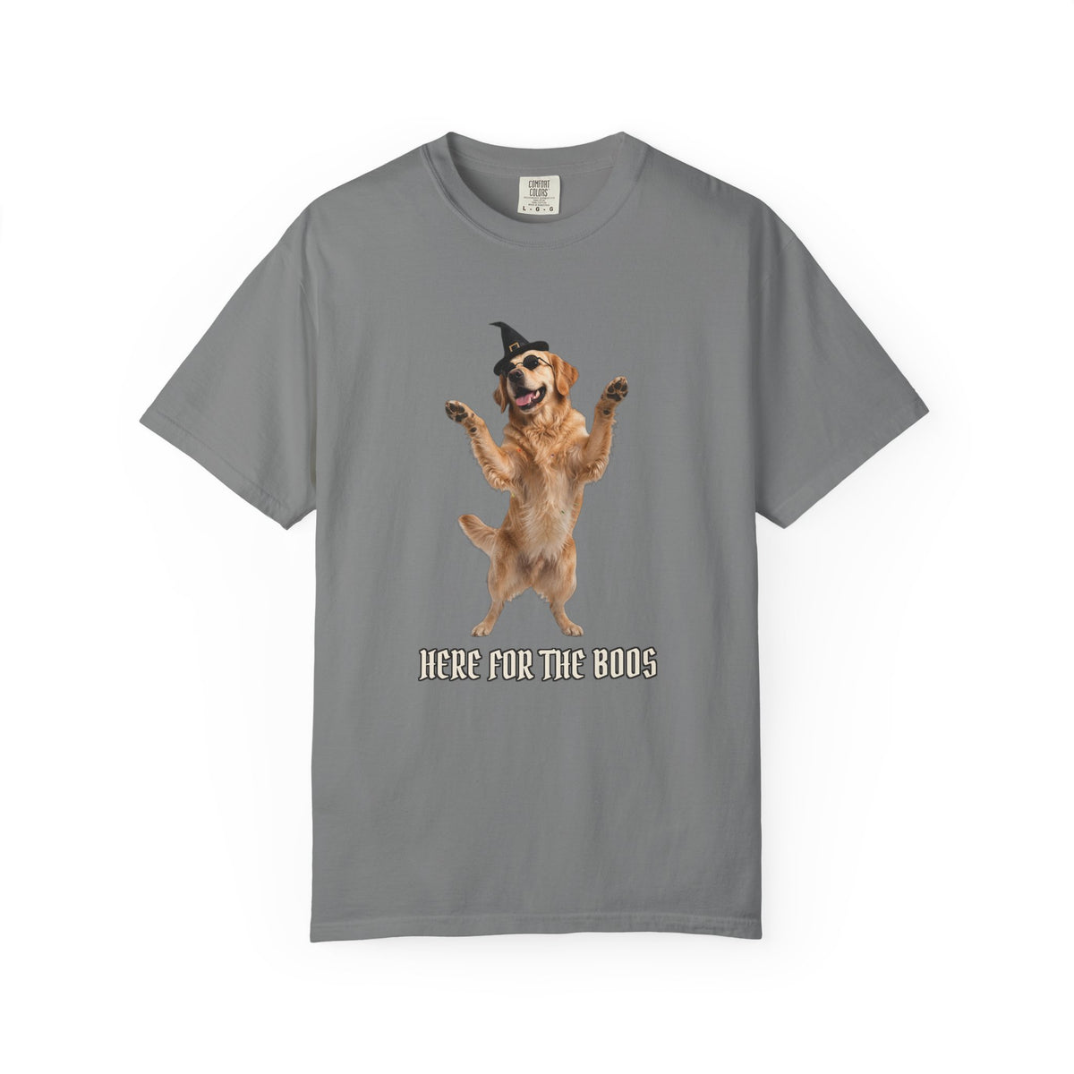 Golden Retriever Here For The Boos Tee | Funny Halloween Dog Shirt