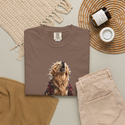 Golden Retriever Wolfman Tee | Funny Halloween Dog Shirt