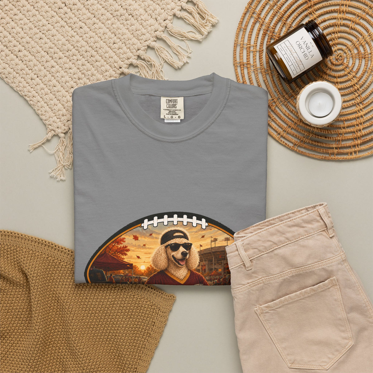 Poodle Tailgate Tee | Funny Fall Football Dog Shirt