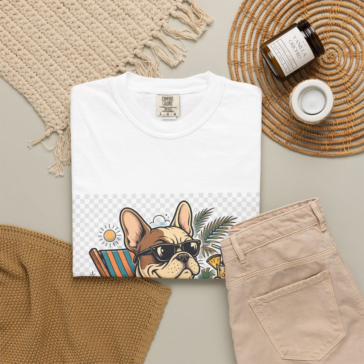 French Bulldog Pool Rules Tee | Funny Summer Dog Graphic Shirt