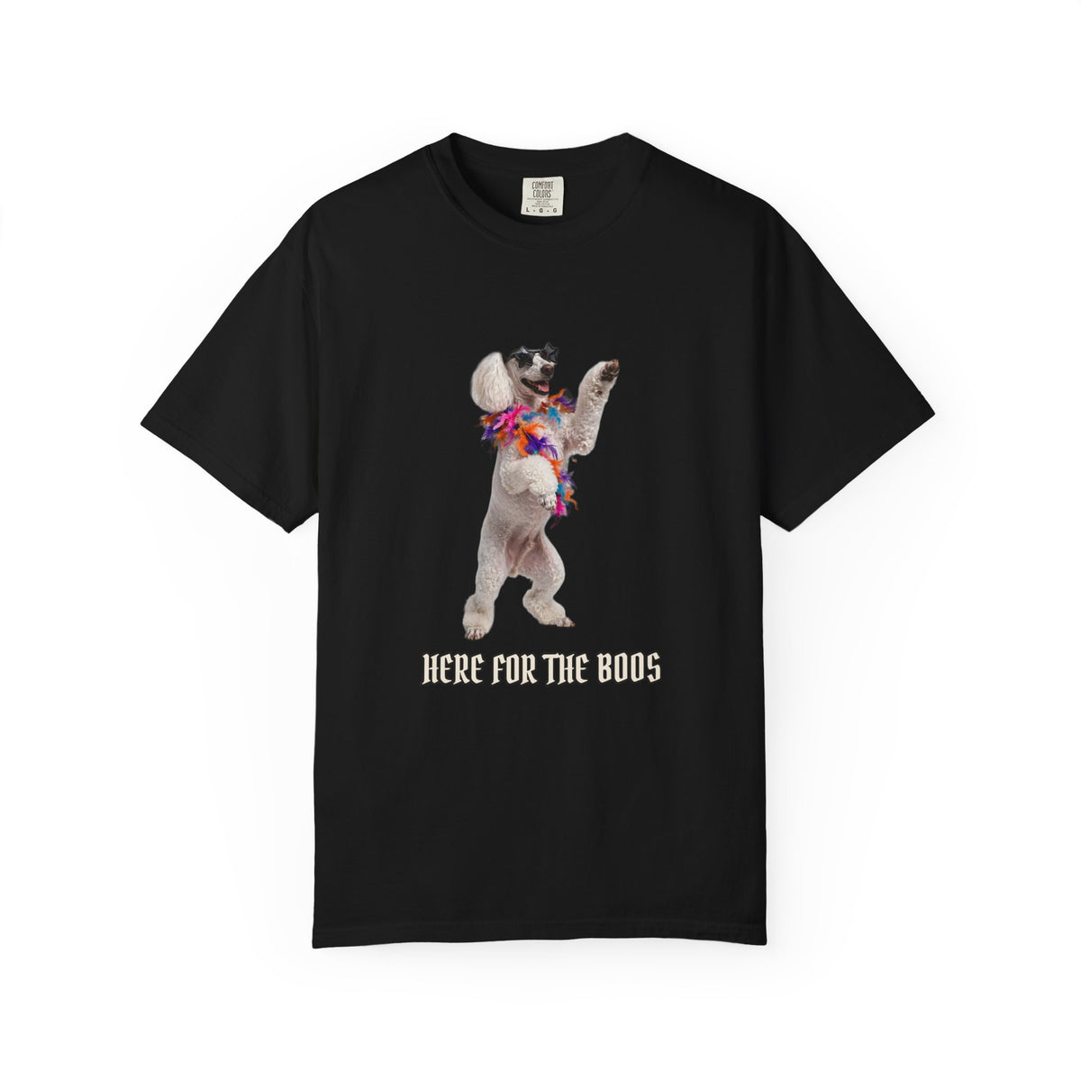 Poodle Here For The Boos Tee | Funny Halloween Dog Shirt