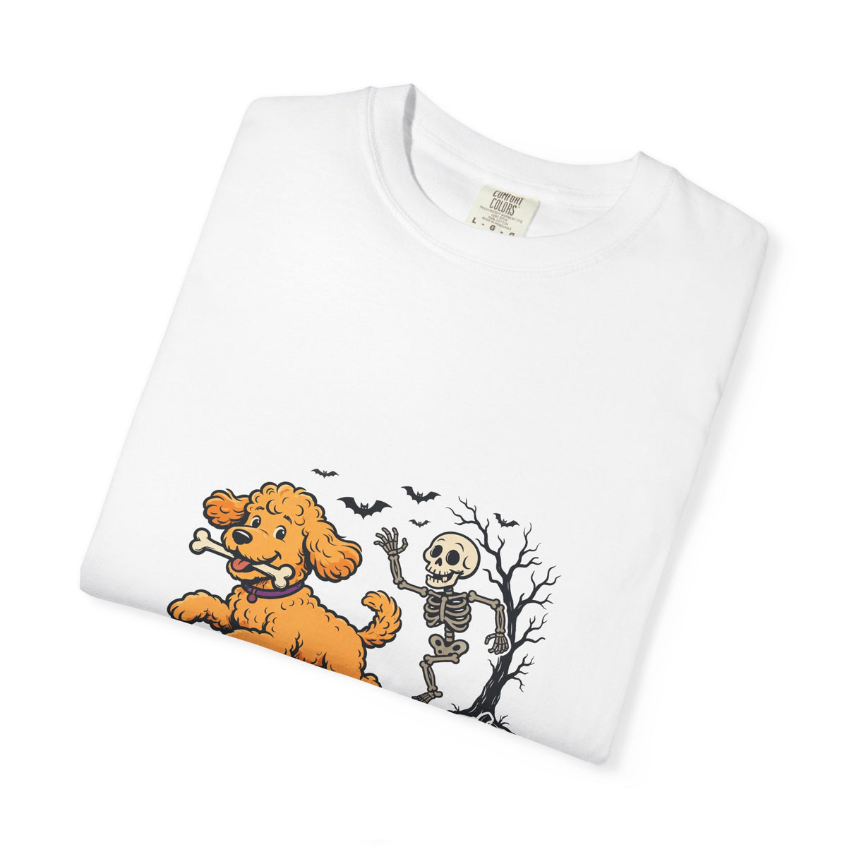 Goldendoodle Skeleton Halloween Tee | Funny Spooky Dog Shirt