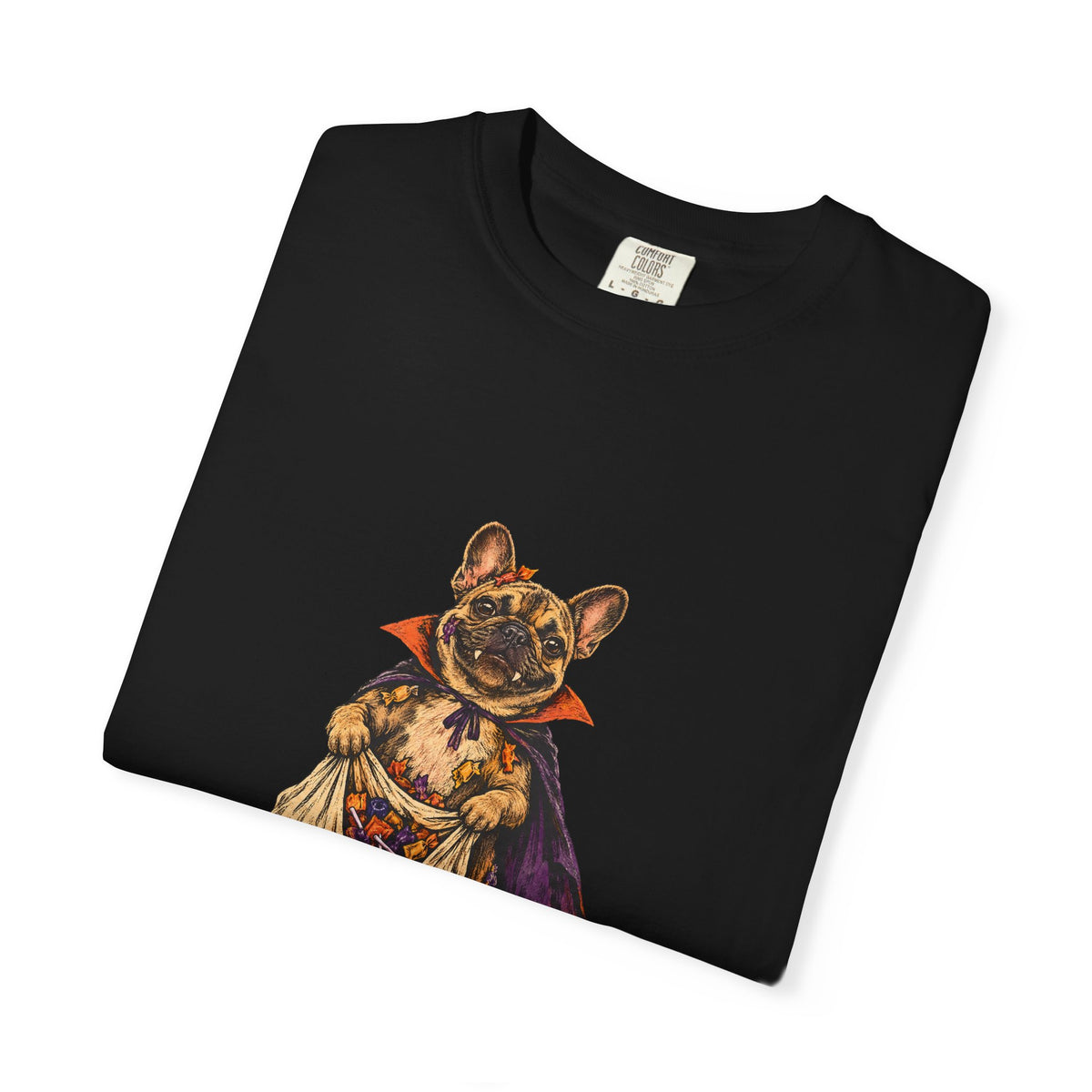 I Ate the Whole Bowl French Bulldog Halloween Tee