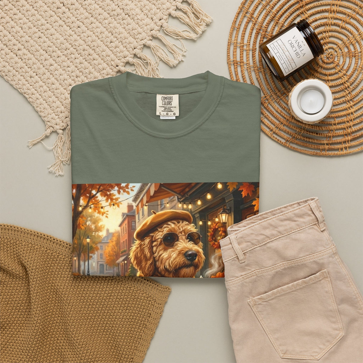 Goldendoodle Pumpkin Spice Tee | Funny Fall Dog Graphic Shirt