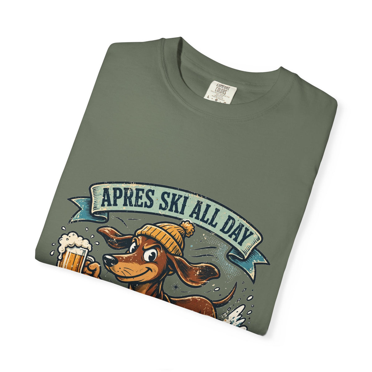 Dachshund Apres Ski Tee | Funny Winter Dog Graphic Shirt