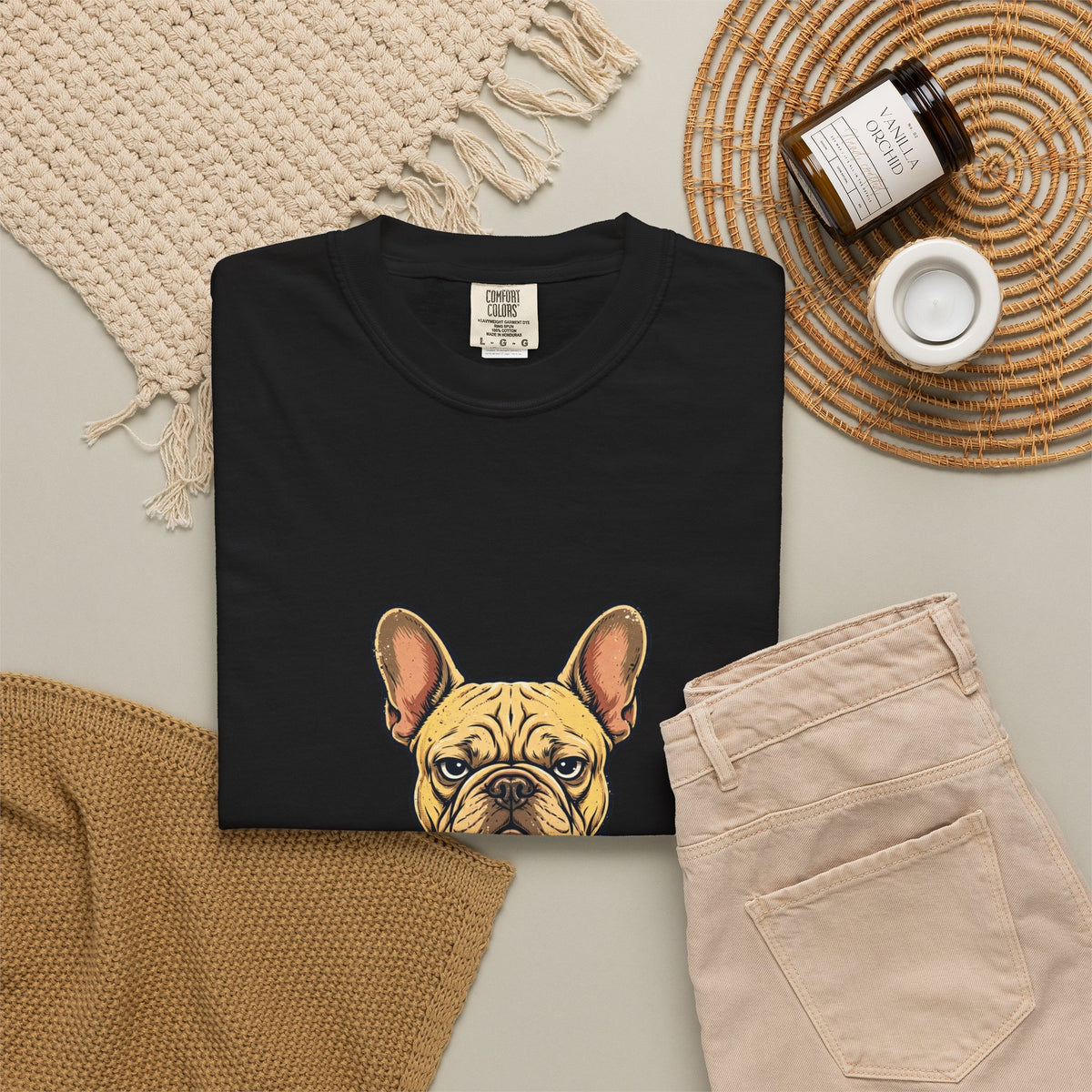 French Bulldog Performance Review Tee | Funny Office Dog Graphic Shirt