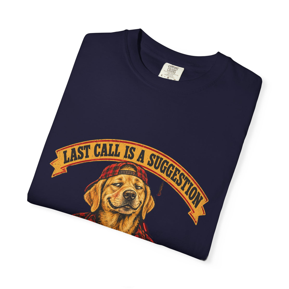 Last Call Larry Labrador Retriever Bar Tee