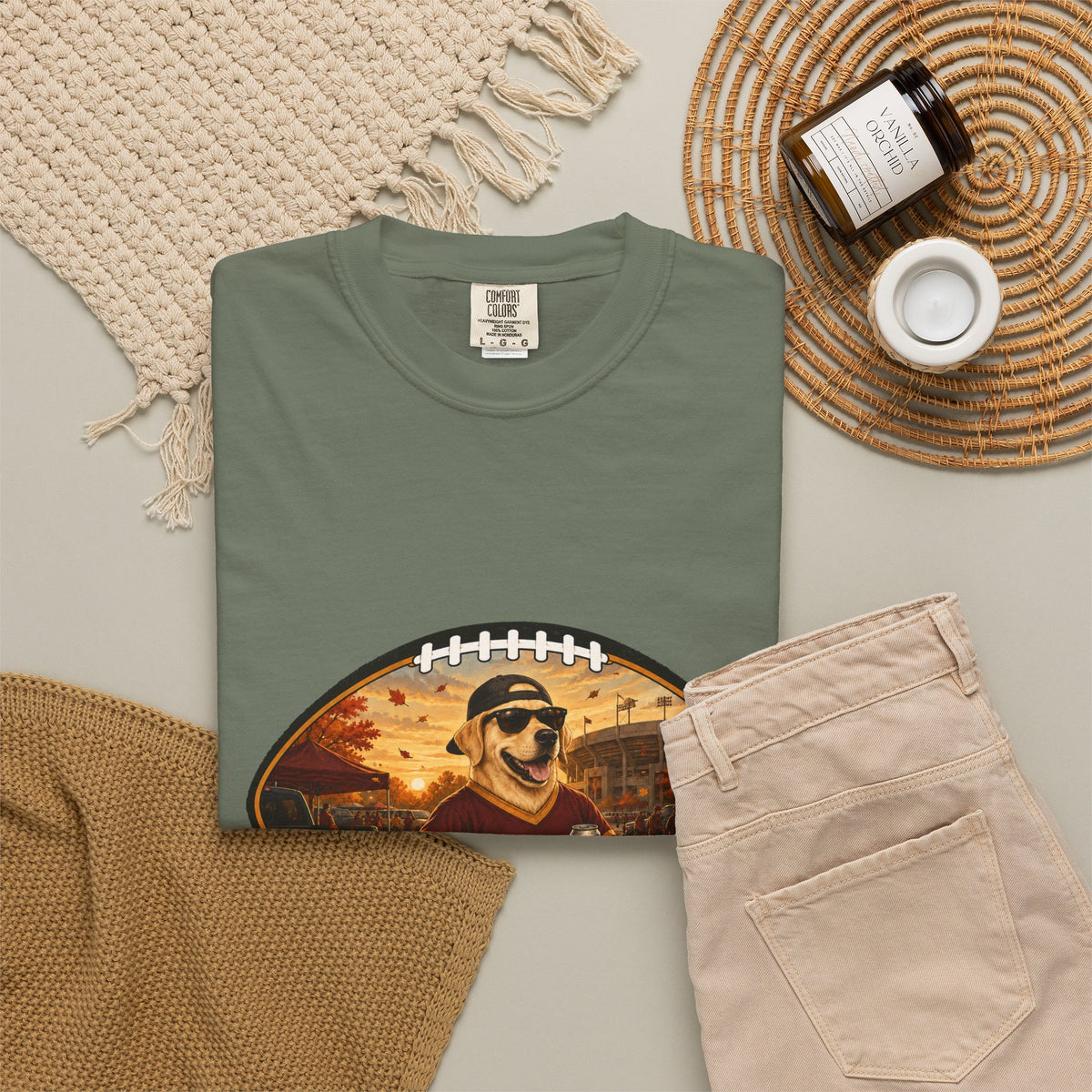 Labrador Retriever Tailgate Tee | Funny Fall Football Dog Shirt
