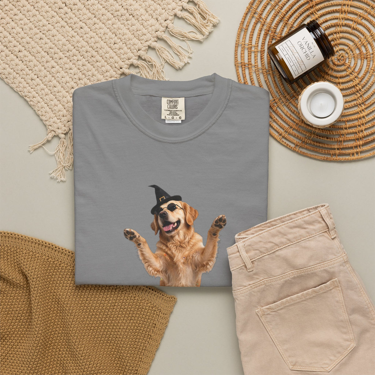 Golden Retriever Here For The Boos Tee | Funny Halloween Dog Shirt