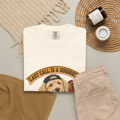 Last Call Larry Goldendoodle Bar Tee