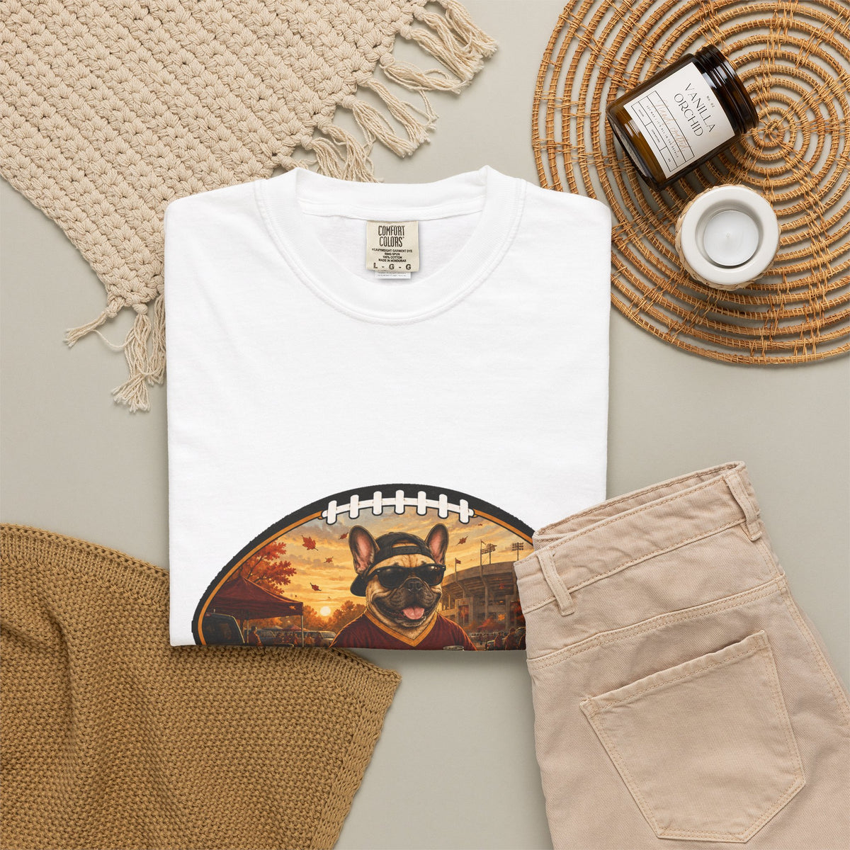 French Bulldog Tailgate Tee | Funny Fall Football Dog Shirt