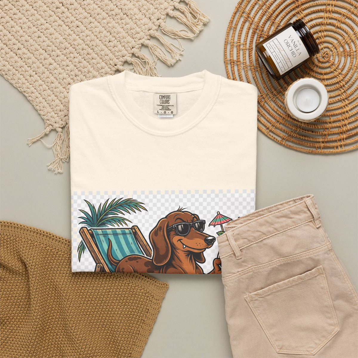Dachshund Pool Rules Tee | Funny Summer Dog Graphic Shirt