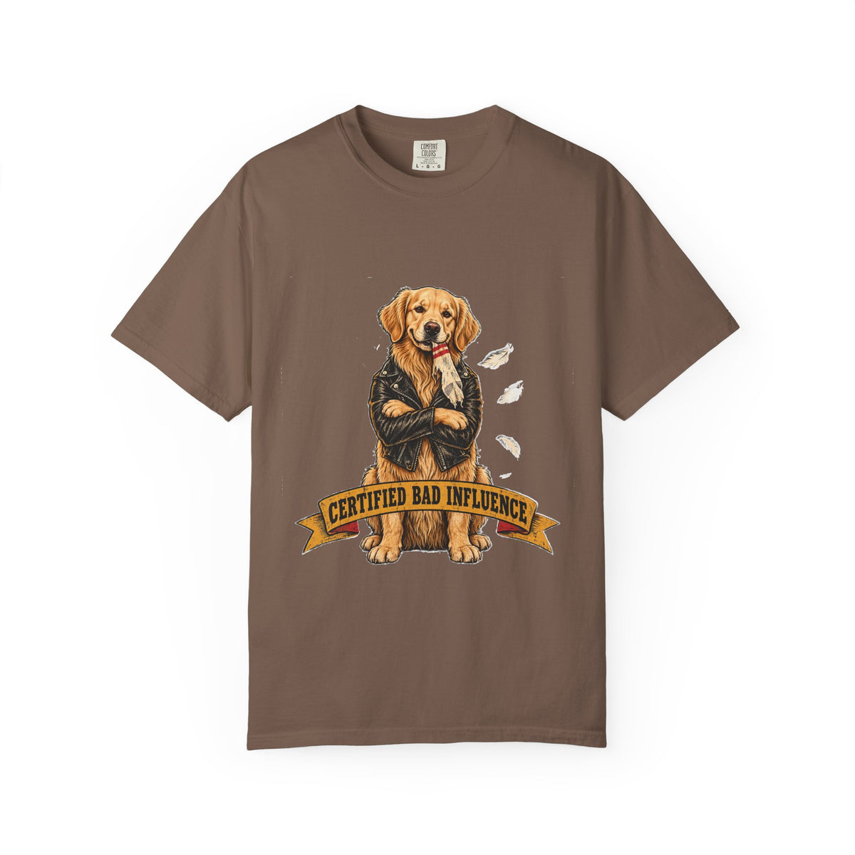 Certified Bad Influence Golden Retriever T-Shirt