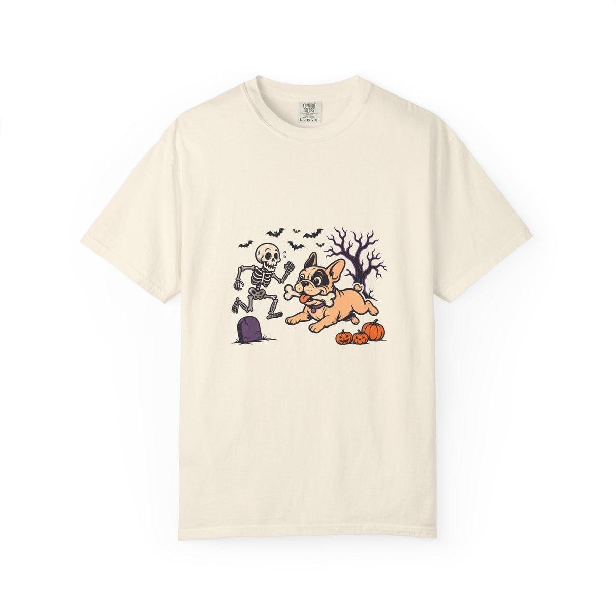 French Bulldog Skeleton Halloween Tee | Funny Spooky Dog Shirt