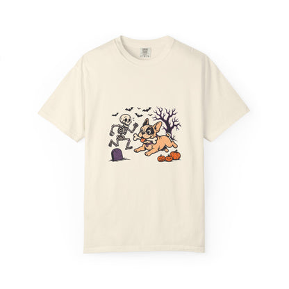 French Bulldog Skeleton Halloween Tee | Funny Spooky Dog Shirt