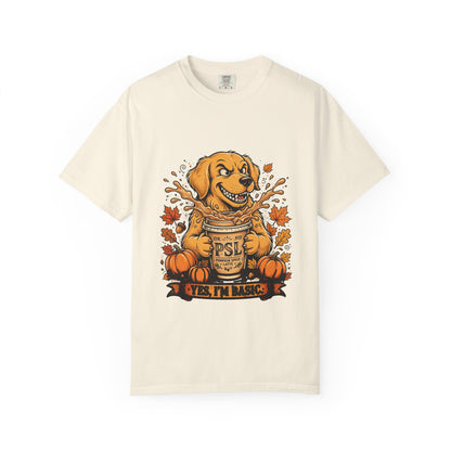 Golden Retriever Yes I'm Basic Tee | Funny Fall Dog Graphic Shirt