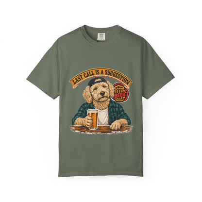 Last Call Larry Goldendoodle Bar Tee