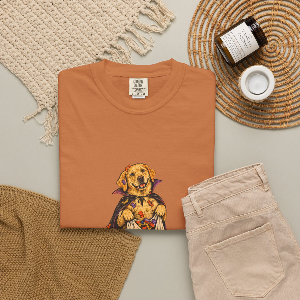 I Ate the Whole Bowl Labrador Retriever Halloween Tee