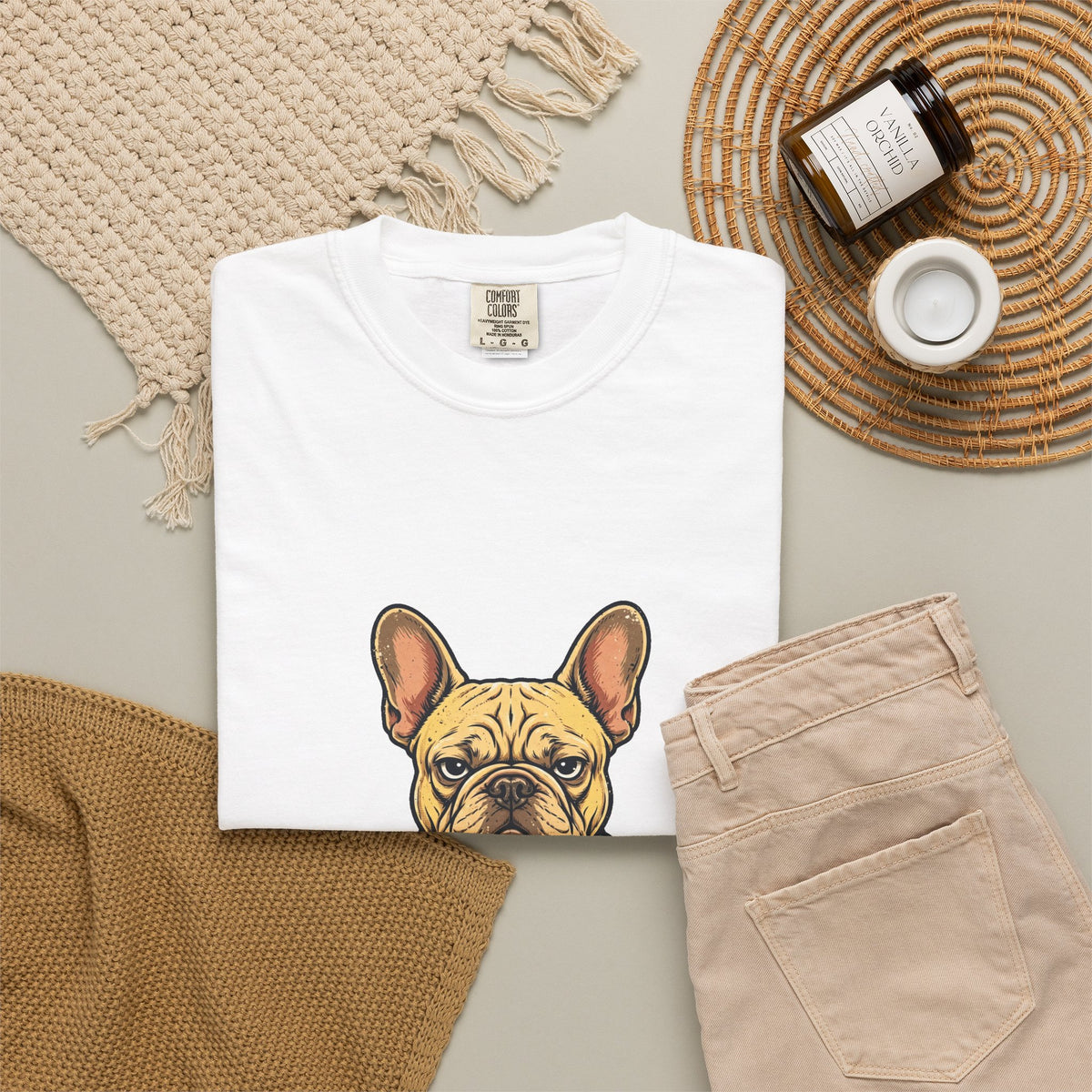 French Bulldog Performance Review Tee | Funny Office Dog Graphic Shirt