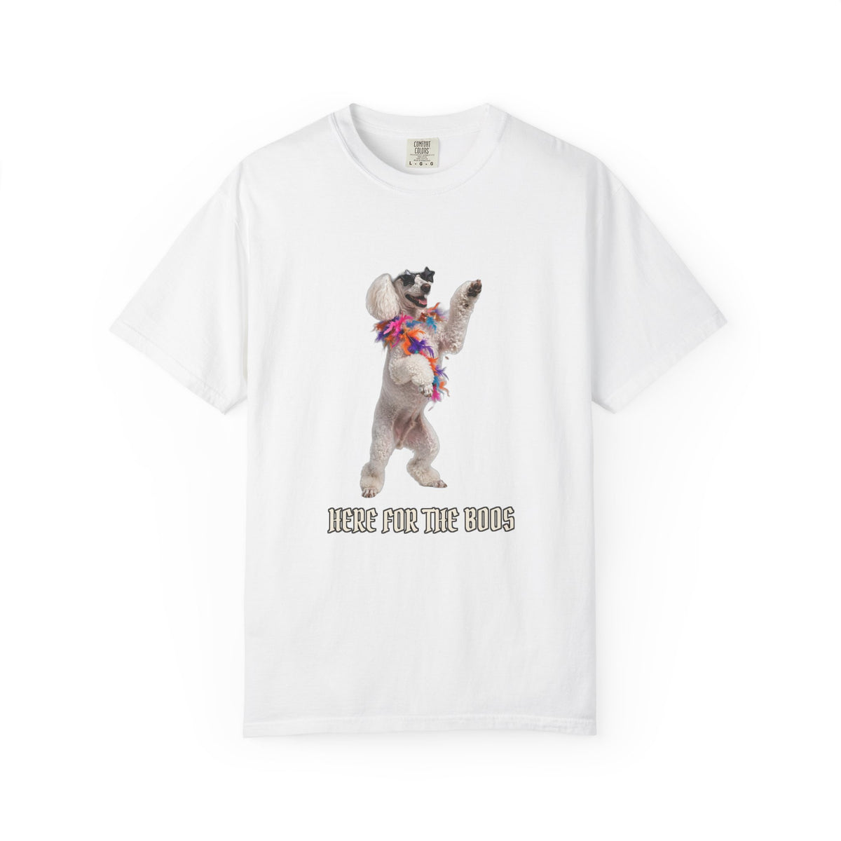 Poodle Here For The Boos Tee | Funny Halloween Dog Shirt