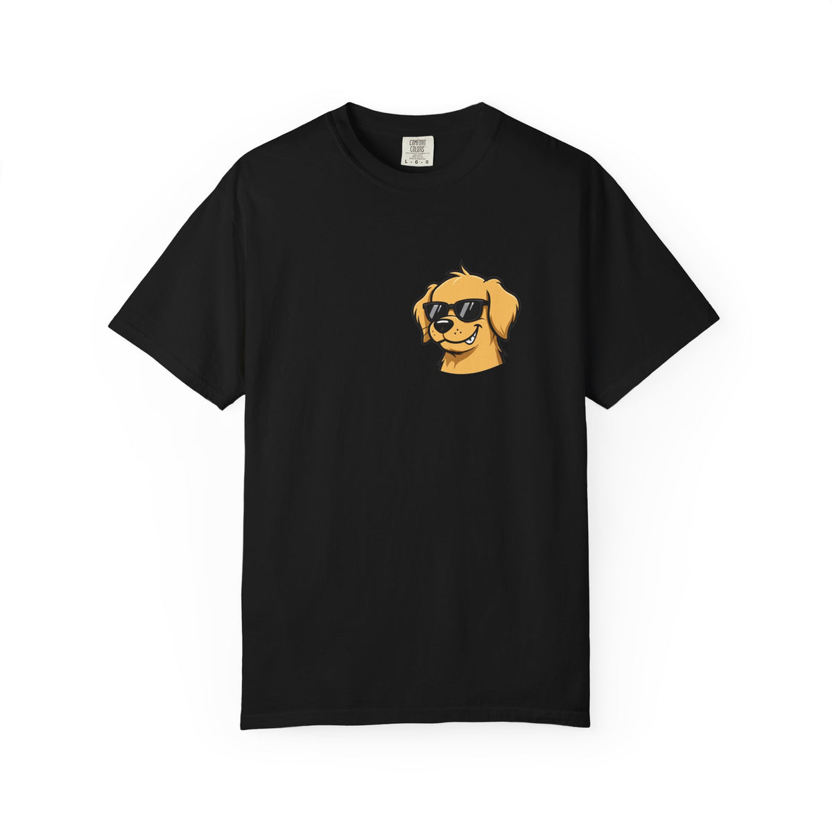 Certified Bad Influence Golden Retriever Pocket Tee | Funny Dog Shirt