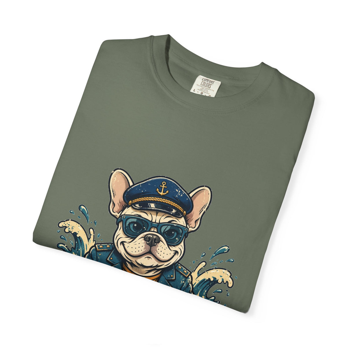 French Bulldog Boat Captain Tee | Funny Summer Dog Graphic Shirt