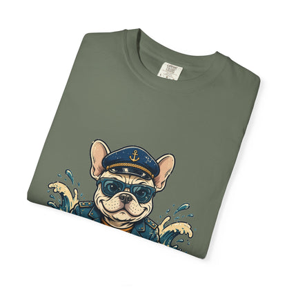 French Bulldog Boat Captain Tee | Funny Summer Dog Graphic Shirt