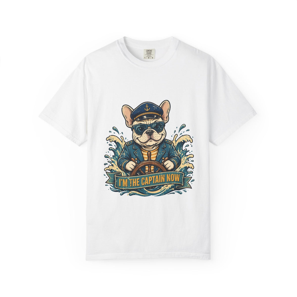 French Bulldog Boat Captain Tee | Funny Summer Dog Graphic Shirt