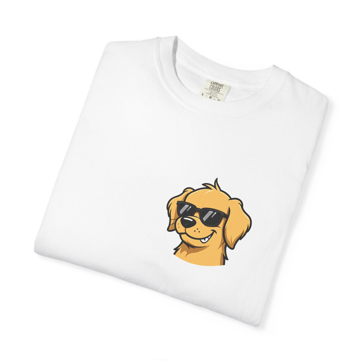 Certified Bad Influence Golden Retriever Pocket Tee | Funny Dog Shirt