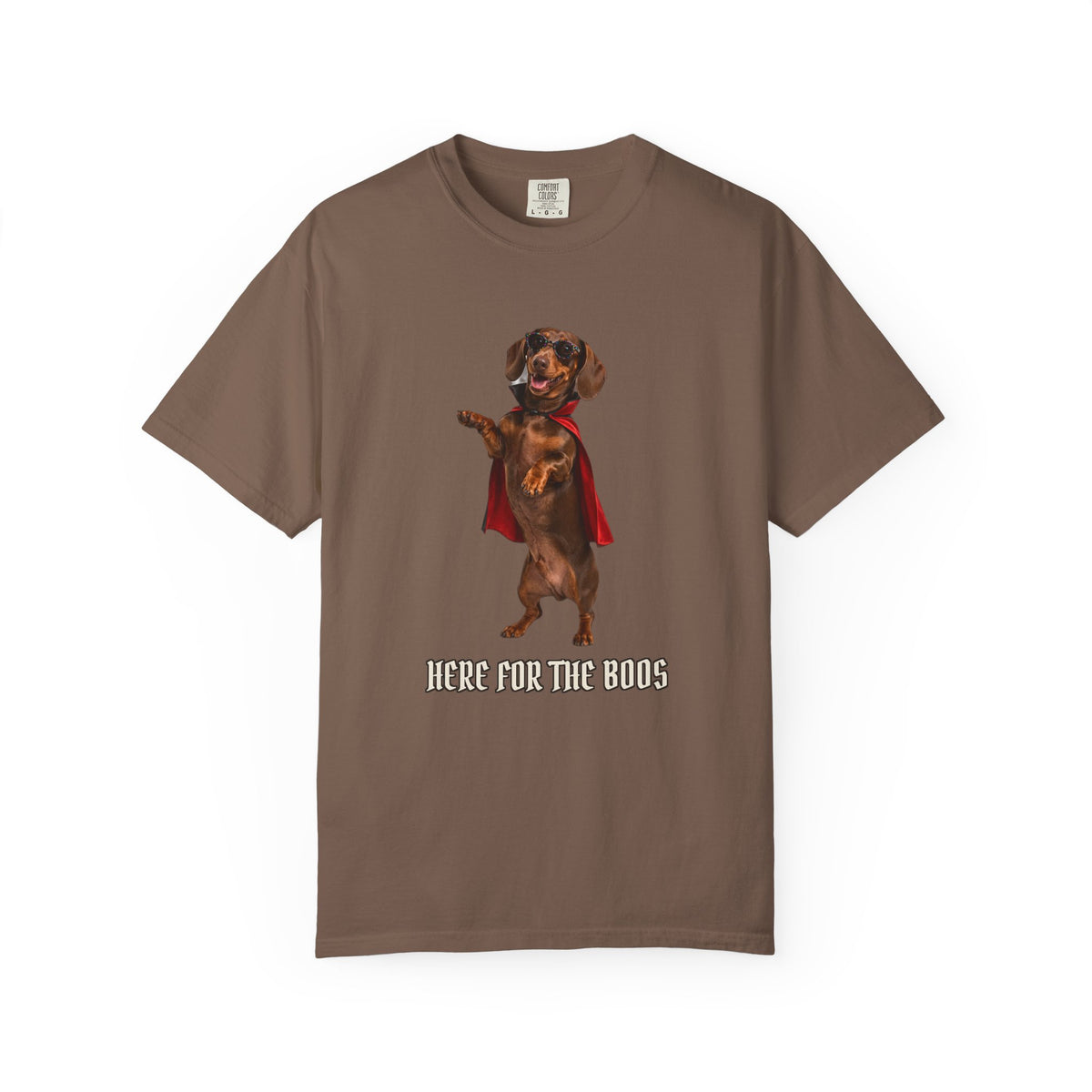 Dachshund Here For The Boos Tee | Funny Halloween Dog Shirt