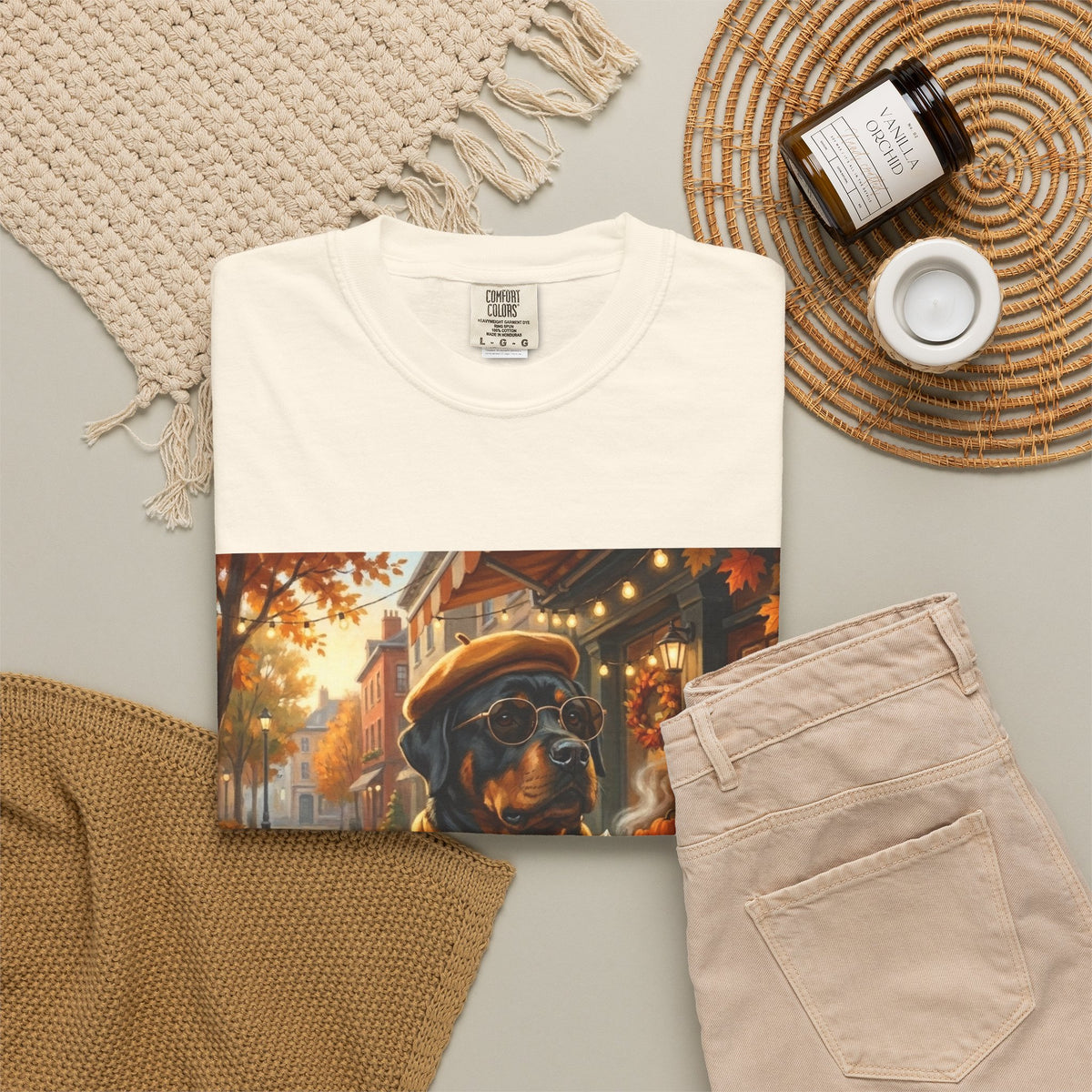 Rottweiler Pumpkin Spice Tee | Funny Fall Dog Graphic Shirt