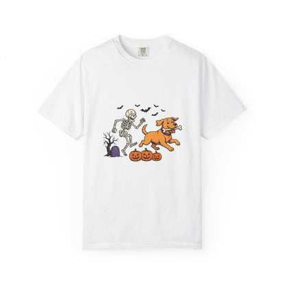 Labrador Retriever Skeleton Halloween Tee | Funny Spooky Dog Shirt