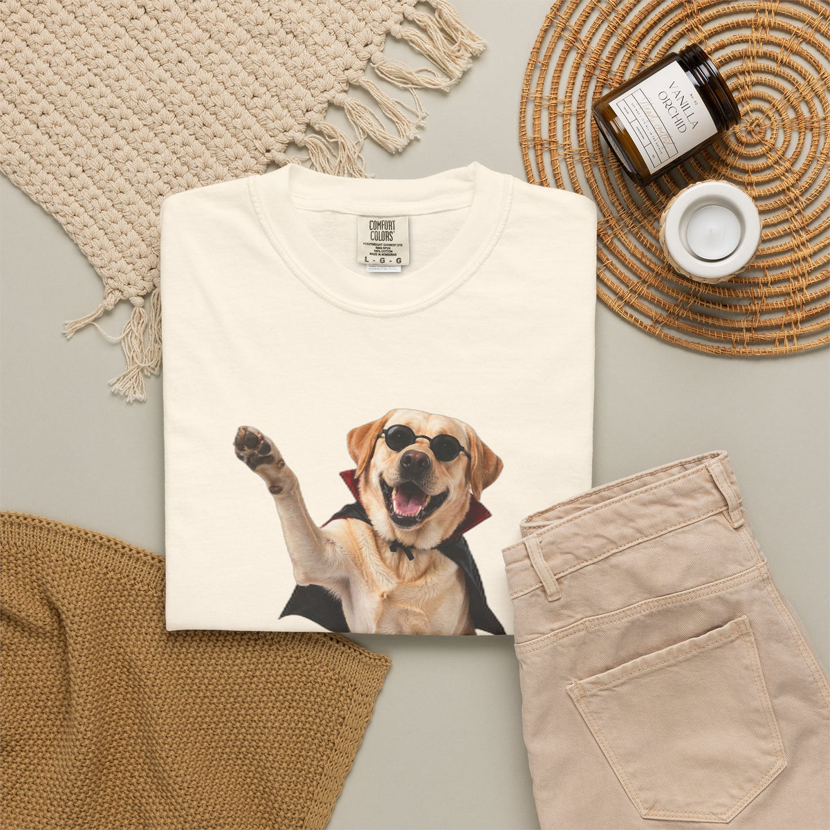 Labrador Retriever Here For The Boos Tee | Funny Halloween Dog Shirt