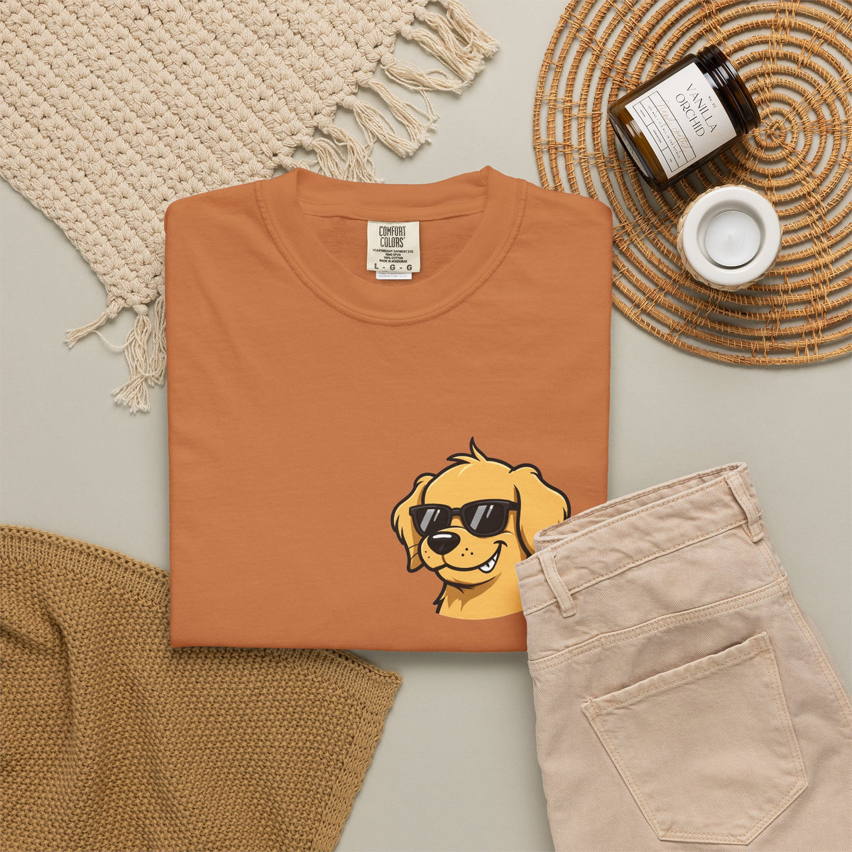 Certified Bad Influence Golden Retriever Pocket Tee | Funny Dog Shirt