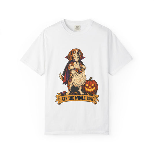 I Ate the Whole Bowl Beagle Halloween Tee