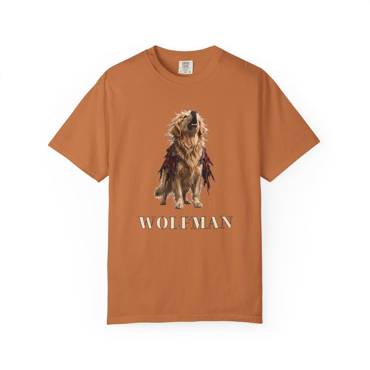Golden Retriever Wolfman Tee | Funny Halloween Dog Shirt