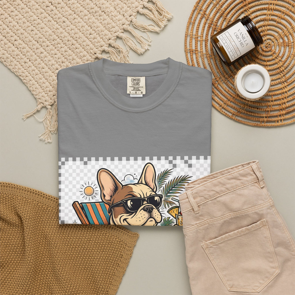 French Bulldog Pool Rules Tee | Funny Summer Dog Graphic Shirt