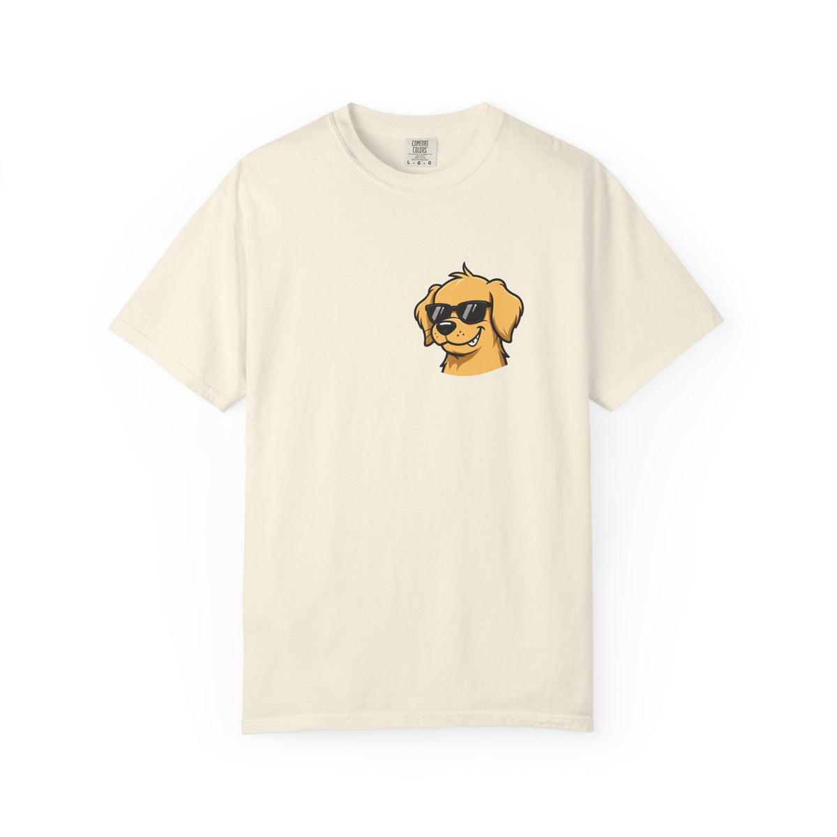 Certified Bad Influence Golden Retriever Pocket Tee | Funny Dog Shirt