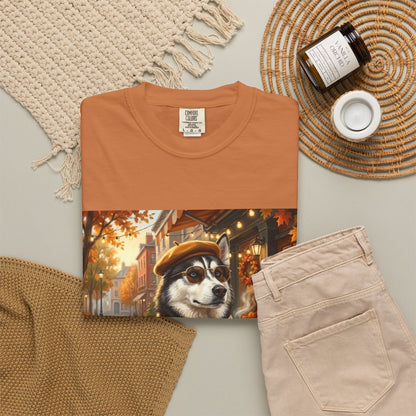 Siberian Husky Pumpkin Spice Tee | Funny Fall Dog Graphic Shirt