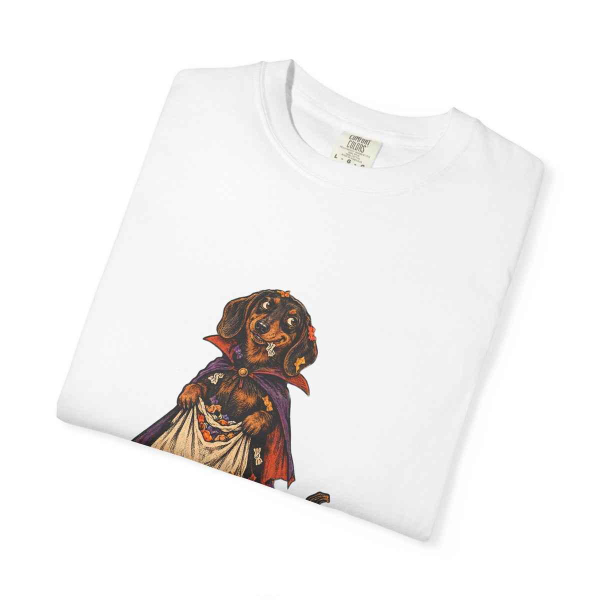 I Ate the Whole Bowl Dachshund Halloween Tee