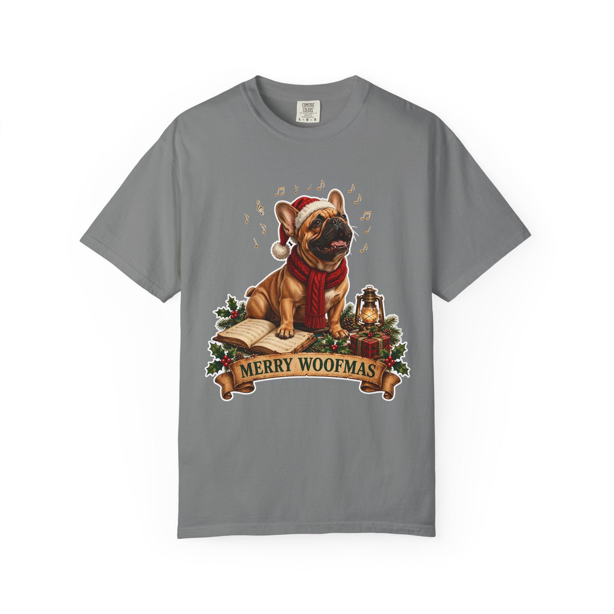 Merry Woofmas French Bulldog Christmas Tee
