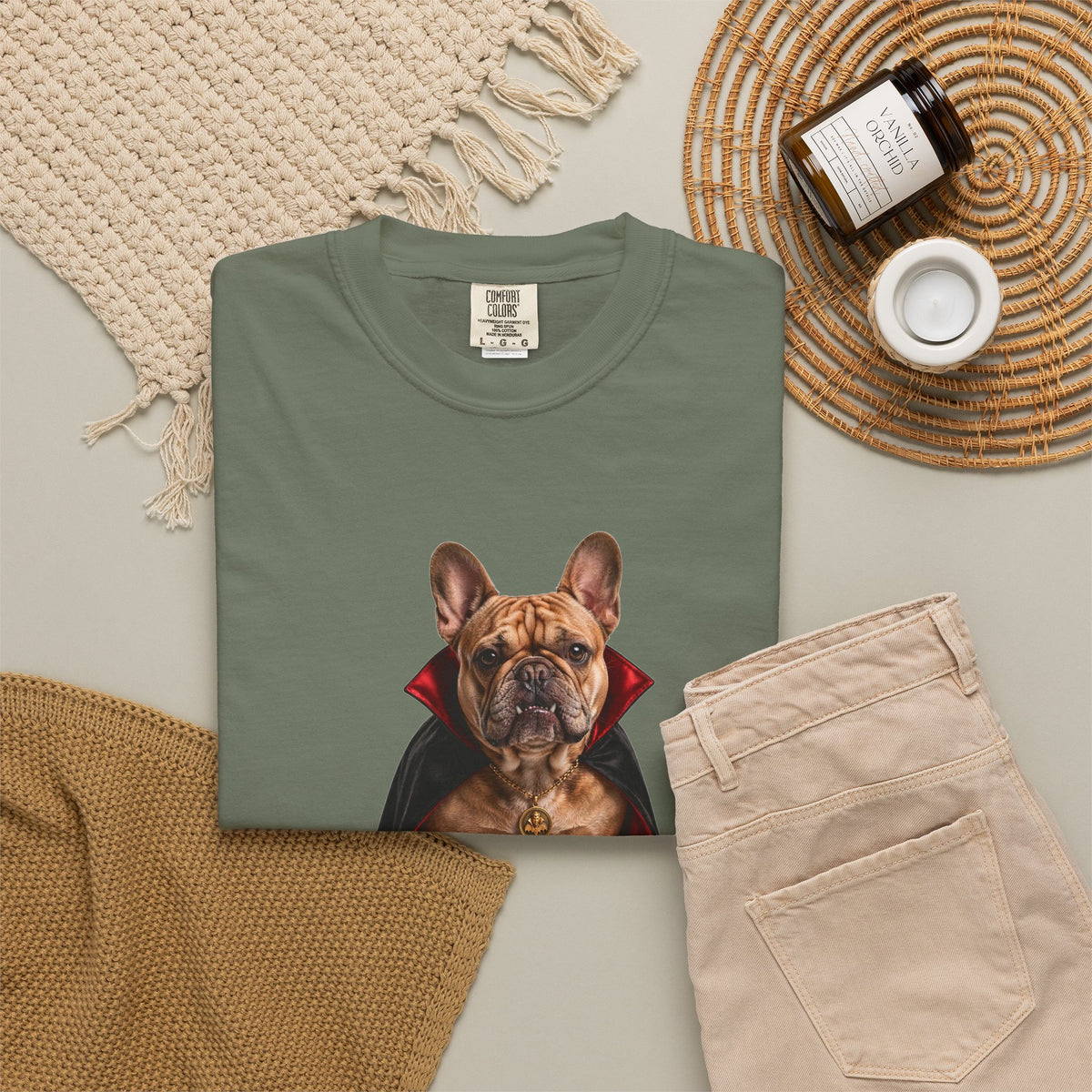 French Bulldog Dracula Tee | Funny Halloween Dog Shirt