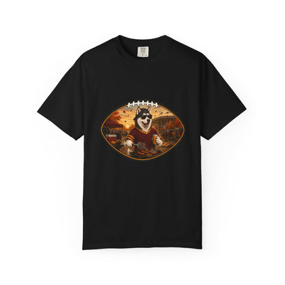Siberian Husky Tailgate Tee | Funny Fall Football Dog Shirt