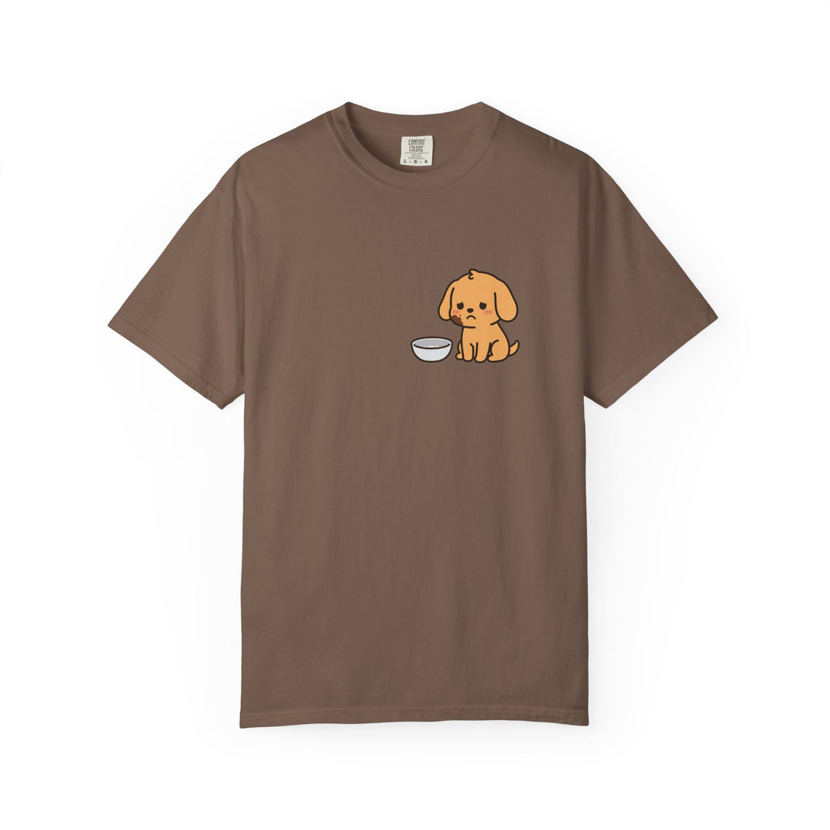 I Ate the Whole Bowl Golden Retriever Pocket Tee | Funny Halloween Dog Shirt