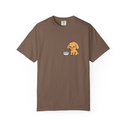 I Ate the Whole Bowl Golden Retriever Pocket Tee | Funny Halloween Dog Shirt