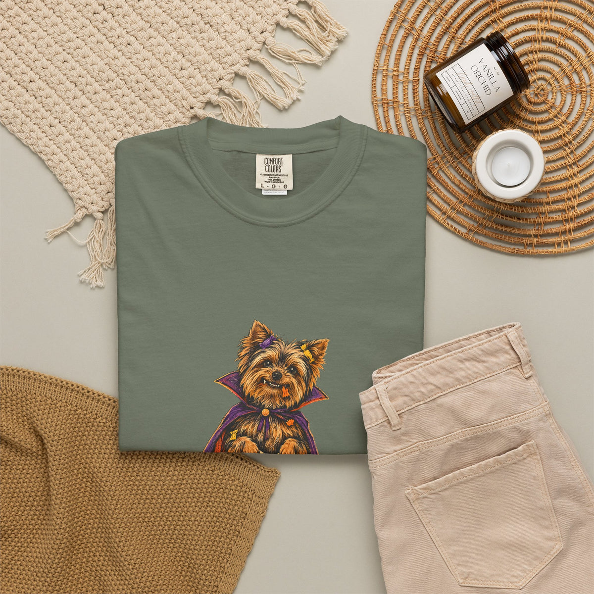 I Ate the Whole Bowl Yorkshire Terrier Halloween Tee