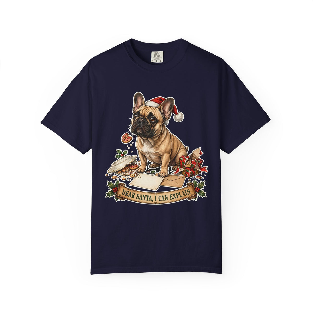 Dear Santa, I Can Explain French Bulldog Christmas Tee