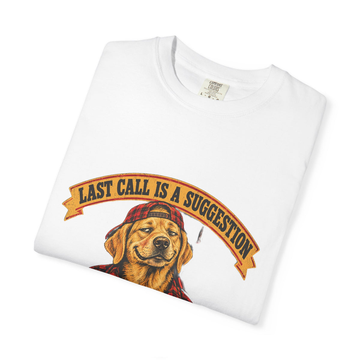 Last Call Larry Labrador Retriever Bar Tee