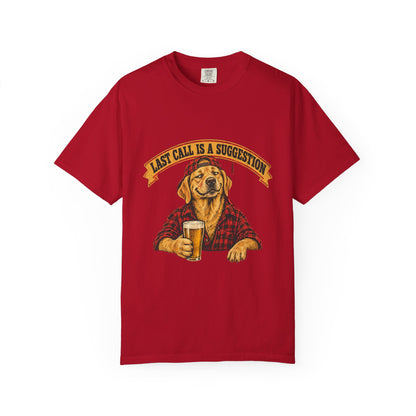 Last Call Larry Labrador Retriever Bar Tee
